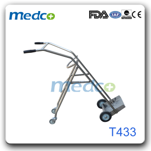 Hot! ! China Movable Hospital Oxygen Cylinder Hand Cart Trolley