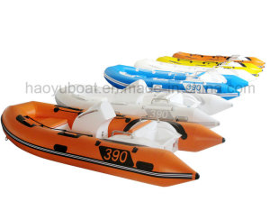 2015 New Model 4m Rigid Inflatable Boat Rib390c Rubber Boat Hypalon with CE Fishing Boat